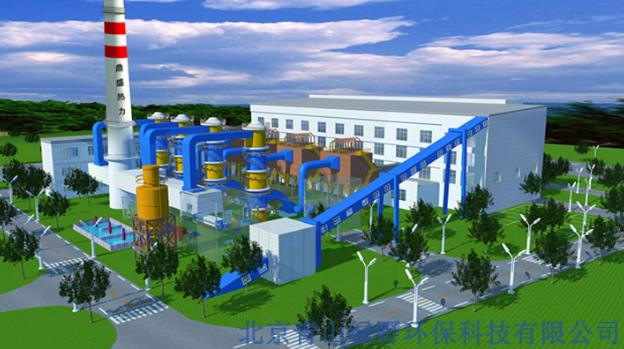 河南省孟津县集中供热2×65t/h吨锅炉烟气脱硫工程主体设备安装到位